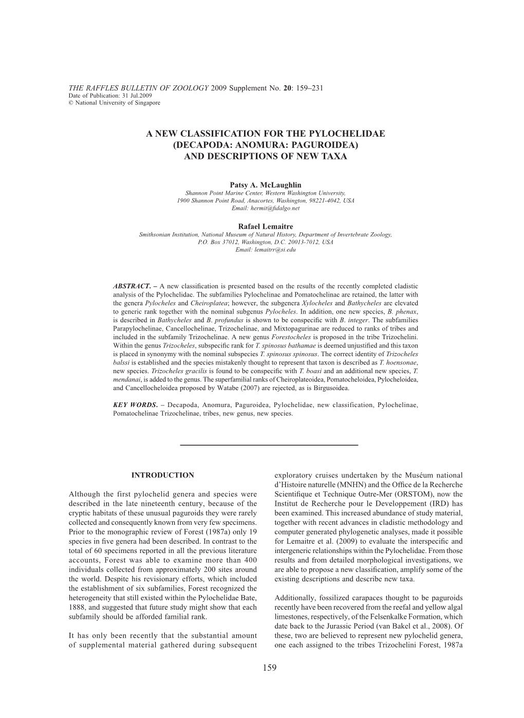 Decapoda: Anomura: Paguroidea) and Descriptions of New Taxa