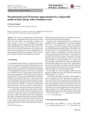 Parameterized Post-Newtonian Approximation in a Teleparallel Model of Dark Energy with a Boundary Term