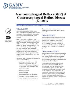 GER) & Gastroesophageal Reflux Disease (GERD