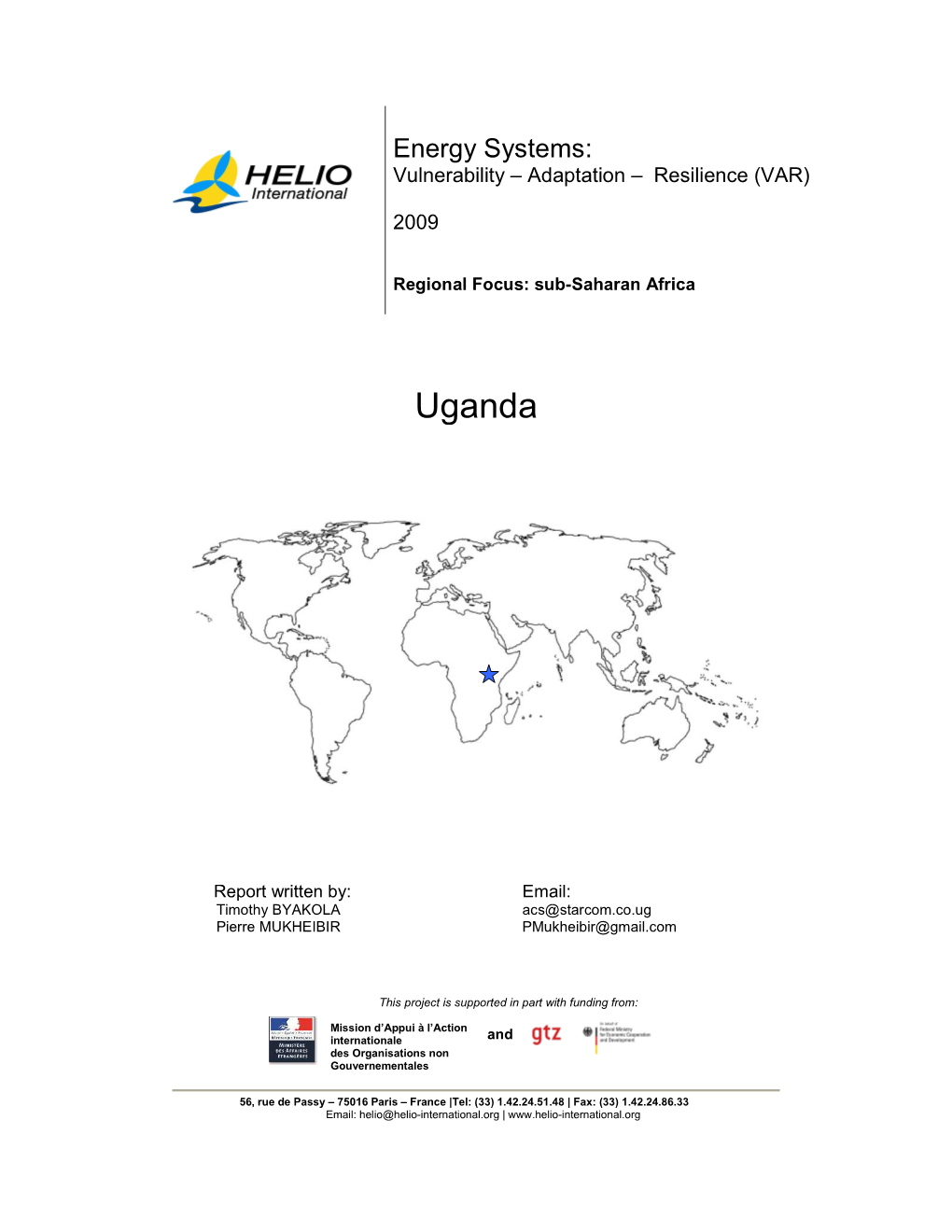 Var Energy Systems in Uganda (2009)
