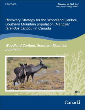 Rangifer Tarandus Caribou) in Canada