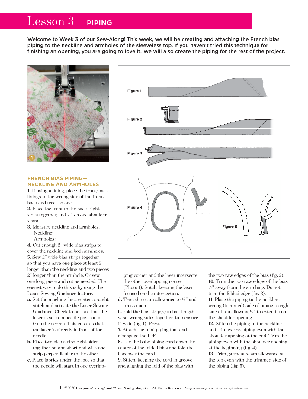 Lesson 3 – PIPING