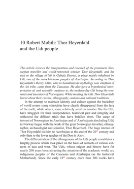 10 Robert Mobili: Thor Heyerdahl and the Udi People