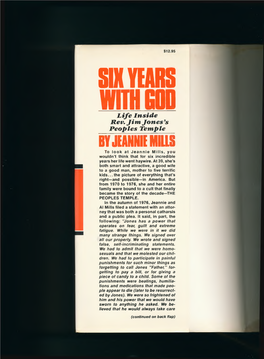 Six Years with God: Life Inside Rev. Jim Jones's Peoples Temple