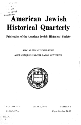 American Jewish Historical Quarterly