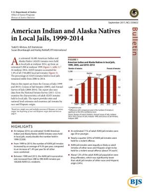 American Indian and Alaska Natives in Local Jails, 1999-2014
