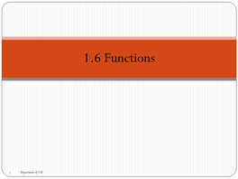 1.6 Functions