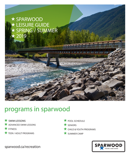 Programs in Sparwood