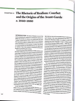 Chapter 11 the Rhetoric of Realism: Courbet and the Origins of the Avant-Garde - 261 11.2 Jean-Frangois (1850, P
