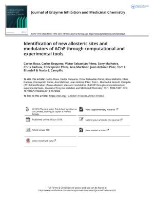 Identification of New Allosteric Sites and Modulators of Ache Through Computational and Experimental Tools
