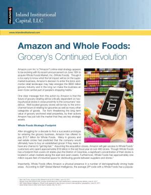 Amazon and Whole Foods: Grocery's Continued Evolution