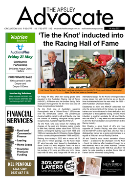 'Tie the Knot' Inducted Into the Racing Hall of Fame