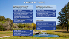 Breakfast Menu