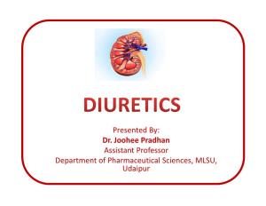 Presented By: Dr. Joohee Pradhan Assistant Professor Department of Pharmaceutical Sciences, MLSU, Udaipur