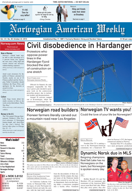 Civil Disobedience in Hardanger