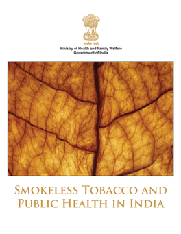 Smokeless Tobacco and Public Health in India