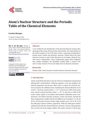 Atom's Nuclear Structure and the Periodic Table of the Chemical