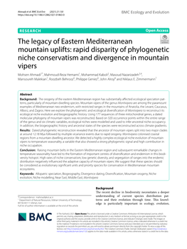 The Legacy of Eastern Mediterranean