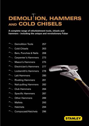 Demolition Tools Cold Chisels Bars, Punches & Nails Carpenter's