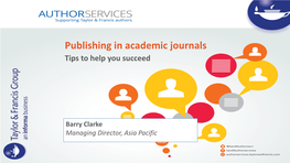 Publishing in Academic Journals Tips to Help You Succeed