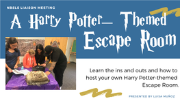 Harry Potter Themed Escape Room