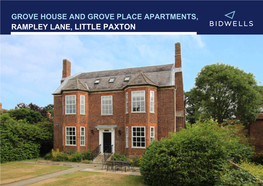 Grove House and Grove Place Apartments, Rampley Lane, Little Paxton