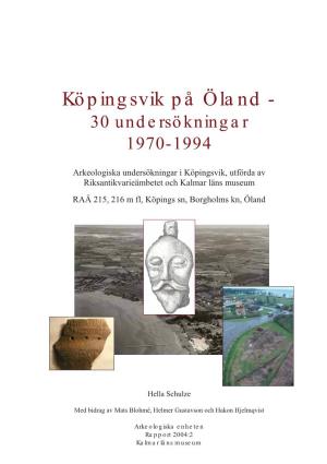 Köpingsvik På Öland - 30 Undersökningar