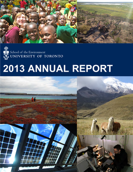 School of the Environment 2013-14 Annual Report.Pdf