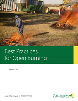 Best Practices for Open Burning