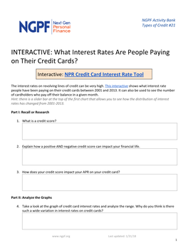 What Interest Rates Are People Paying on Their Credit Cards?