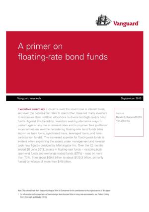 A Primer on Floating-Rate Bond Funds