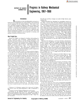 REPORT of SURVEY 1 Progress in Railway Mechanical Engineering, 1967-1968