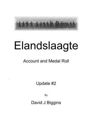 Elandslaagte Roll, Any Corrections Or Additional Data, Please Email the Information To: Elandslaagte@Angloboerwar.Com