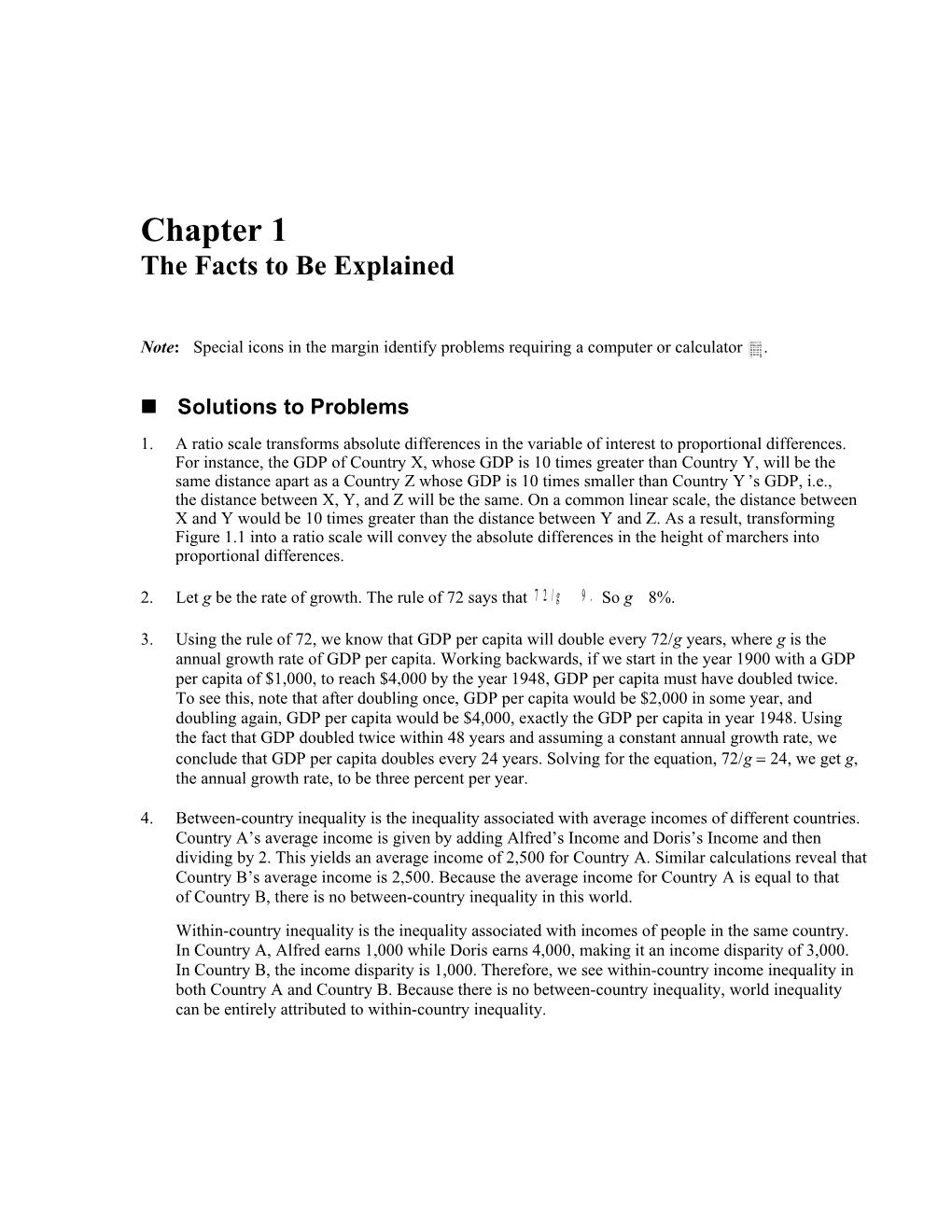 Chapter 1 the Facts to Be Explained 3