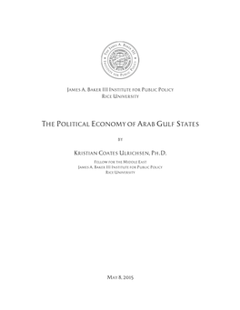 The Political Economy of Arab Gulf States-RS-Lh-KCU