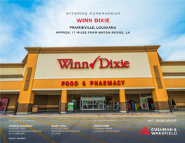 Winn Dixie Prairieville, Louisiana Approx