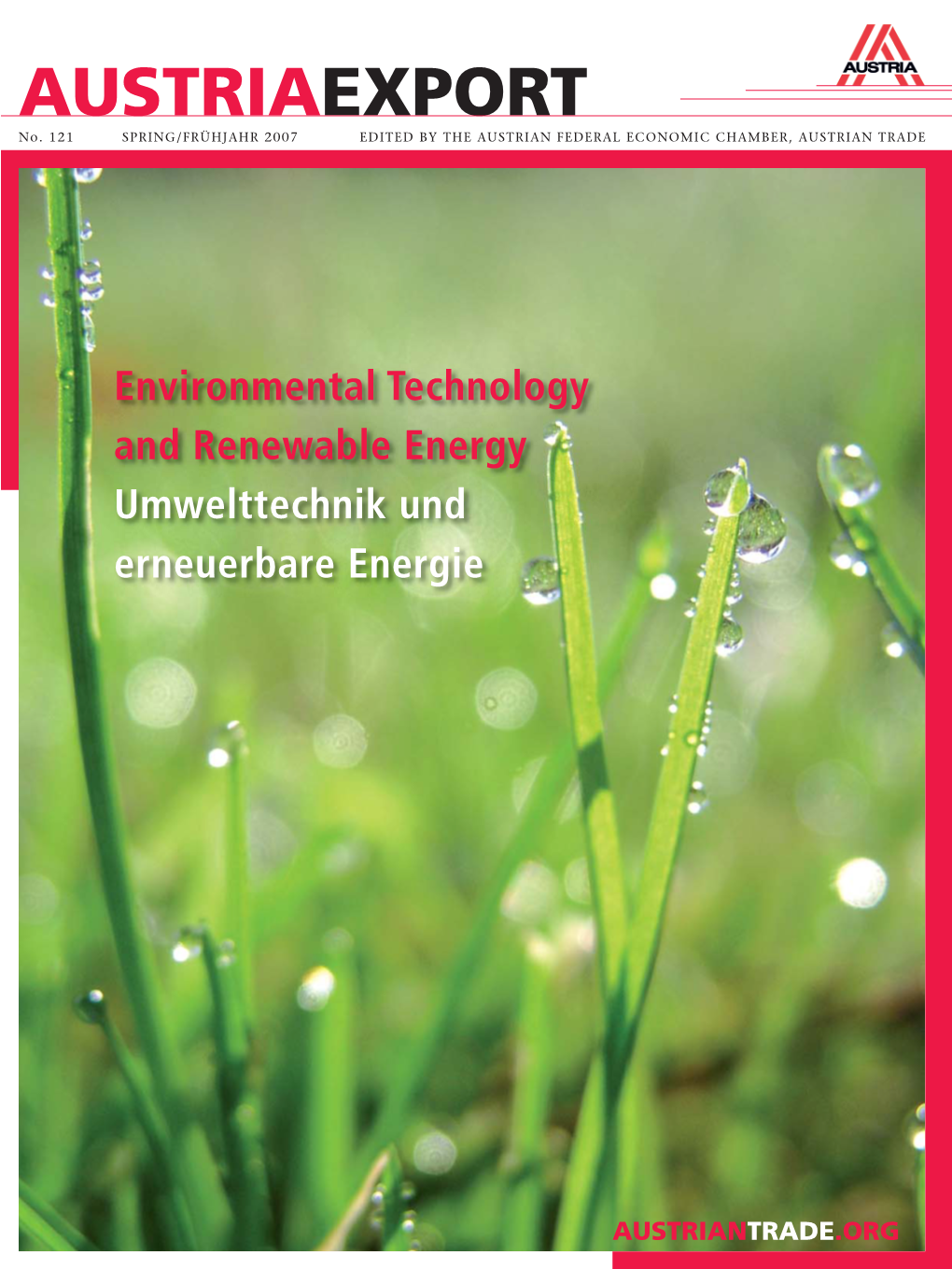 Environmental Technology and Renewable Energy Umwelttechnik Und Erneuerbare Energie