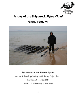 Survey of the Shipwreck Flying Cloud Glen Arbor, MI