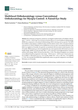 Multifocal Orthokeratology Versus Conventional Orthokeratology for Myopia Control: a Paired-Eye Study