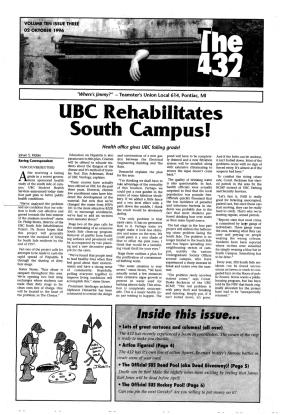 UBC Rehabilitates South Campus!
