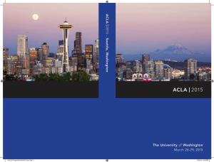ACLA | 2015 -Seattle, Washington