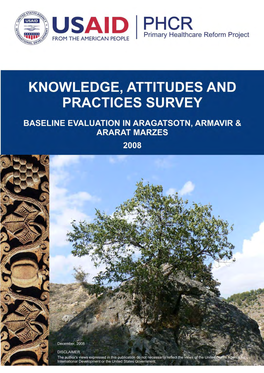 Knowledge, Attitudes, and Practices Survey Baseline Evaluation