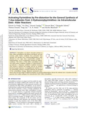 Activating Pyrimidines by Pre-Distortion for the General