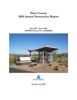Pima County 2018 Annual Stormwater Report