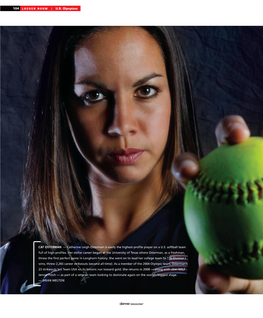CAT OSTERMAN — Catherine Leigh Osterman Is Easily the Highest-Proﬁle Player on a U.S