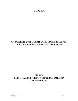 An Overview of Sugar Cane Cogeneration in Six Central American Countries