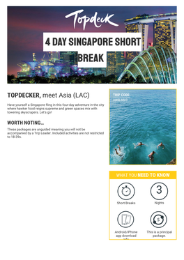 4 Day Singapore Short Break 3