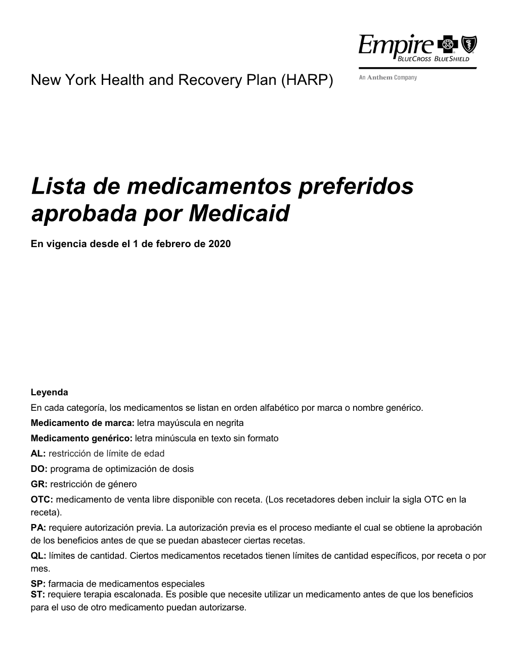 New York (HARP) Medicaid