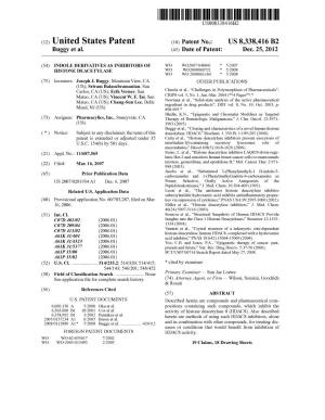 (12) United States Patent (10) Patent No.: US 8,338.416 B2 Buggy Et Al