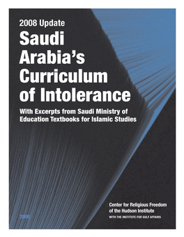 Saudi Arabia's Curriculum of Intolerance